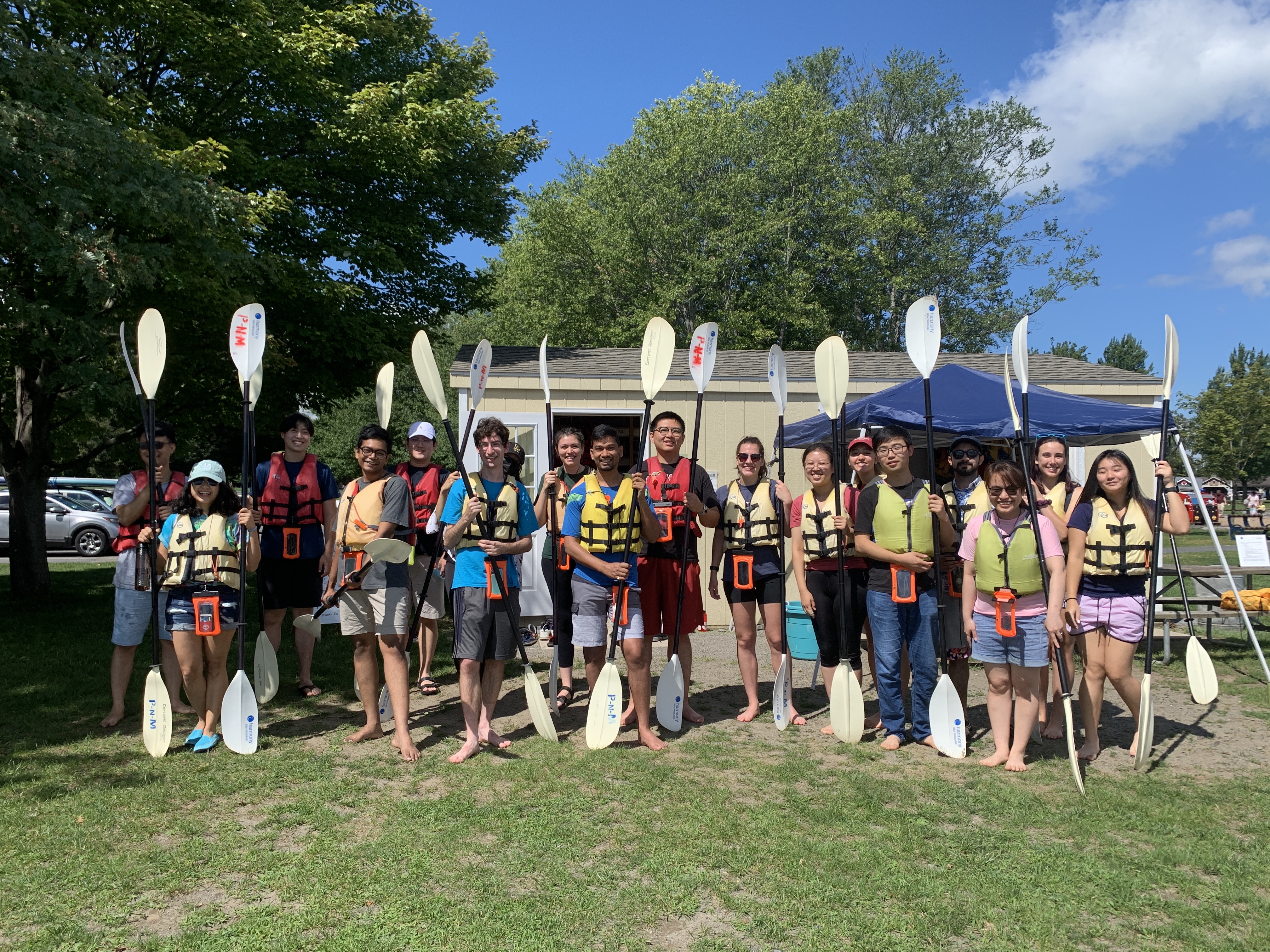 Kayaking trip group photo